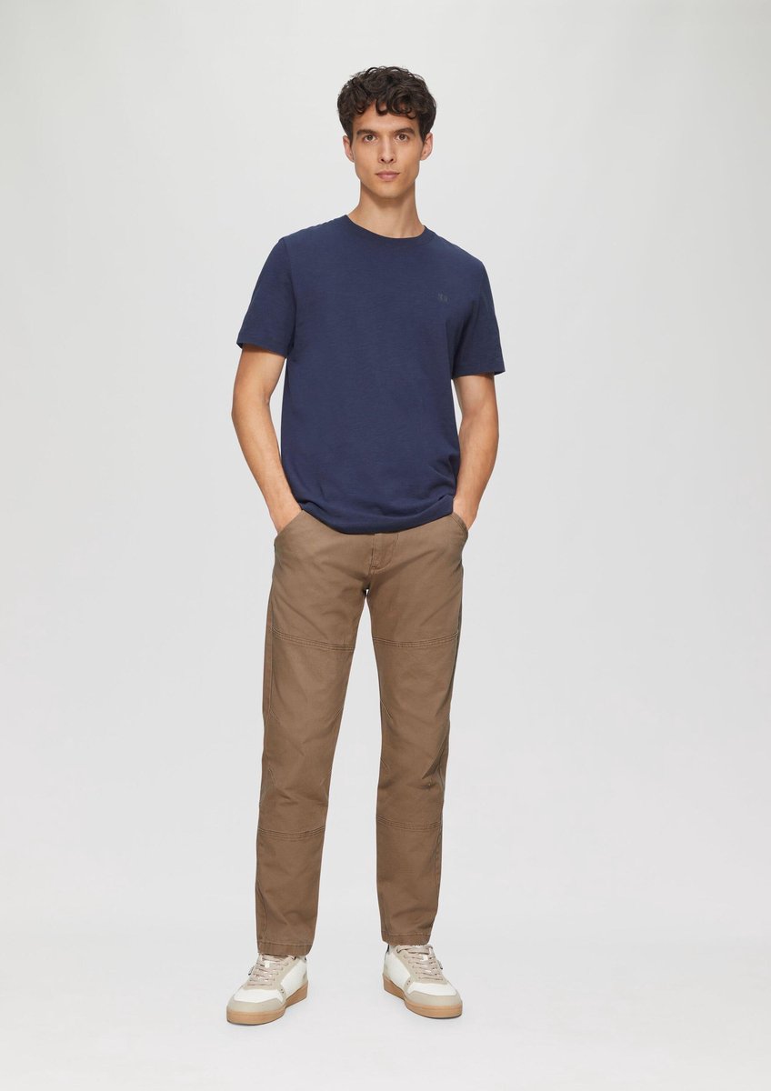 Canvas chino met naaddetails