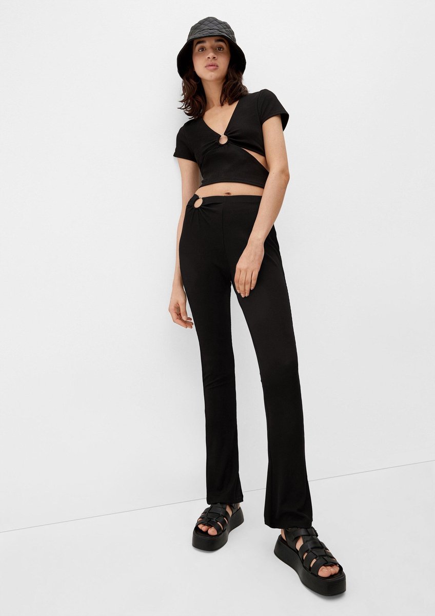 QS - female - Slim: flared leg broek