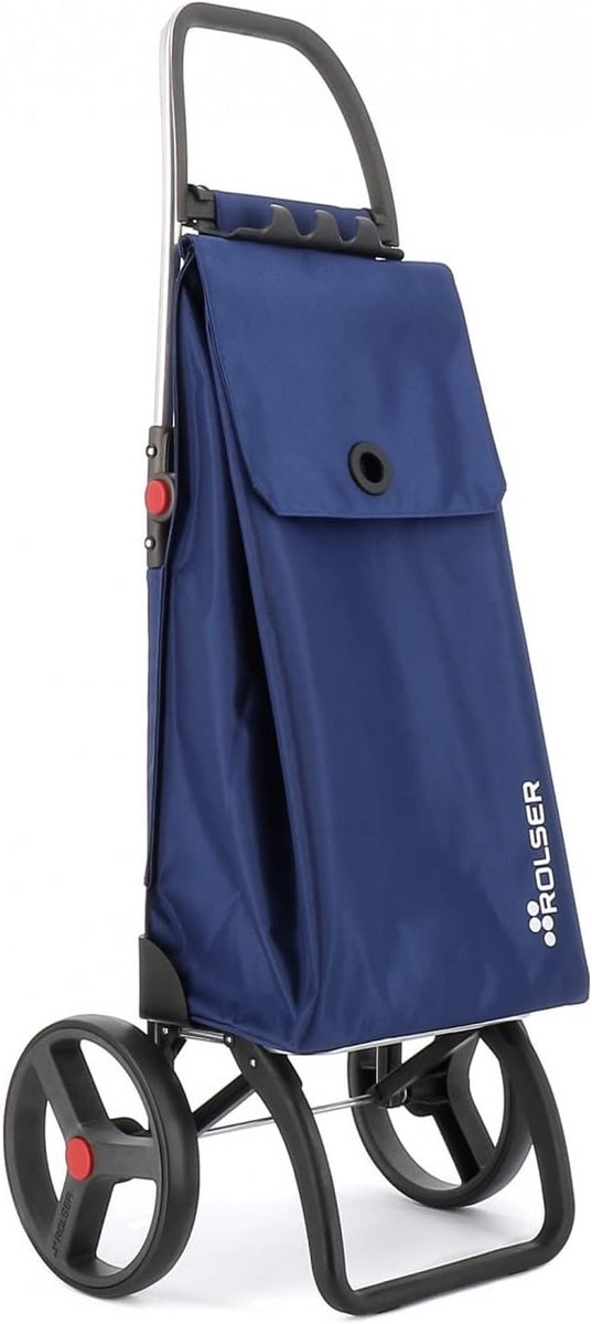 Opvouwbare boodschappentrolley met grote wielen voor zware lasten