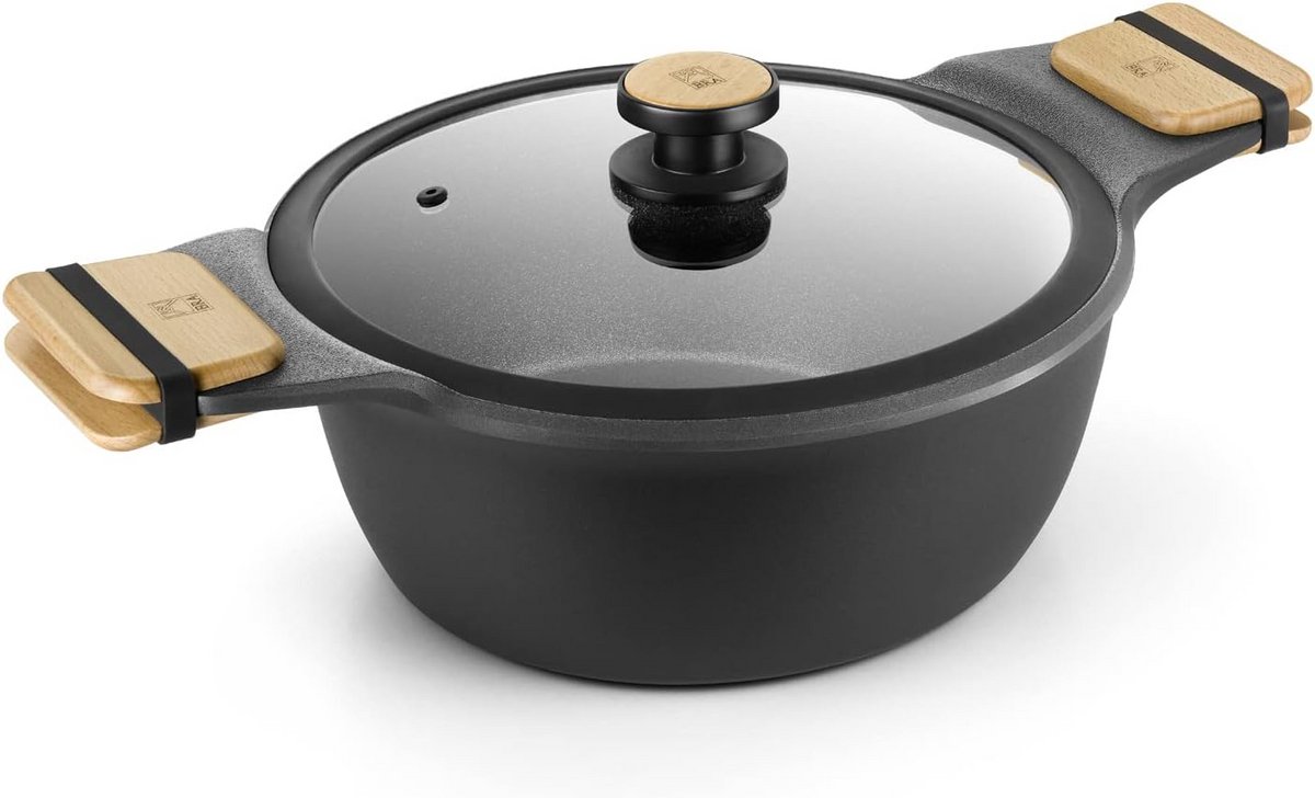 Hoge Steelpan 28 cm Gegoten Aluminium Met Krachtige Antiaanbaklaag