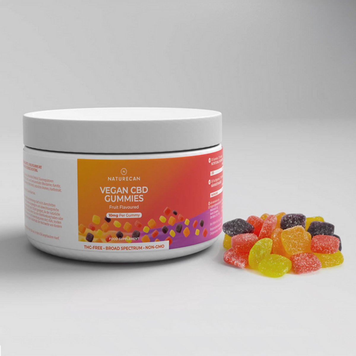 Naturecan CBD Gummies Vegan - 25 mg CBD - 60 Gummies - THC-vrij