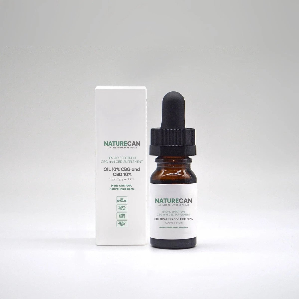 Naturecan CBG en CBD Olie - 10% CBD + 10% CBG - 10 ml - THC-vrij