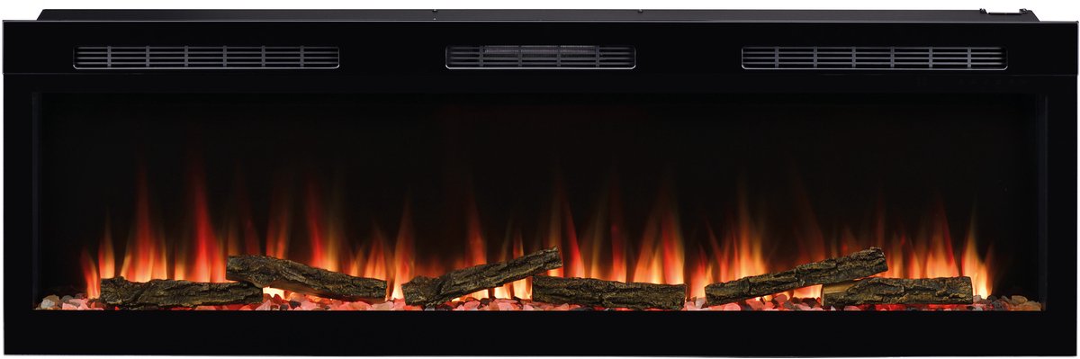 Dimplex Sense 60 Sfeerhaard Elektrisch - Elektrische haard Cinewall, inbouw of wandmontage - 2000 watt verwarming - Optiflame LED Vlameffect - Ventilatorkachel & thermostaat - Openhaard bedienbaar via Bluetooth app of afstandsbediening - 153cm