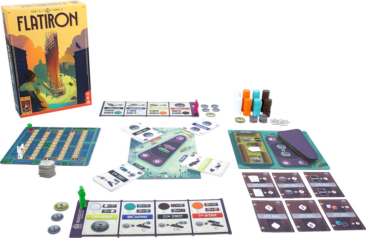 999 Games Flatiron Bordspel: prijswinnend gezelschapsspel thumbnail 6