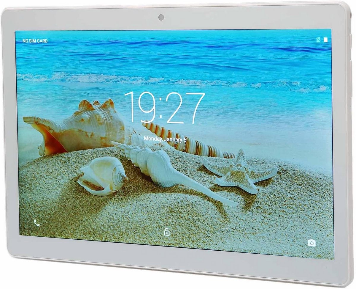 10 Inch Android Tablet WiFi Bellen Octa Core FHD IPS Scherm Wit