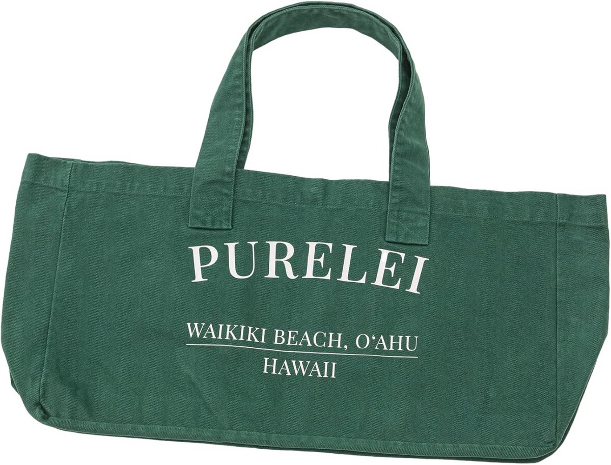 Grote Katoenen Strandtas Dames - Beige Shopper met Tropische Opdruk