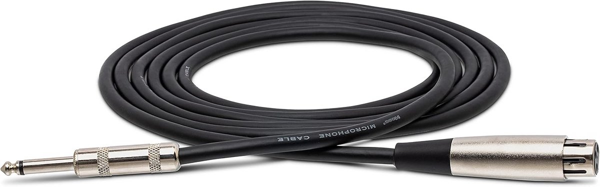 XLR naar 6.3mm Jack Mono Microfoonkabel 7.6 meter
