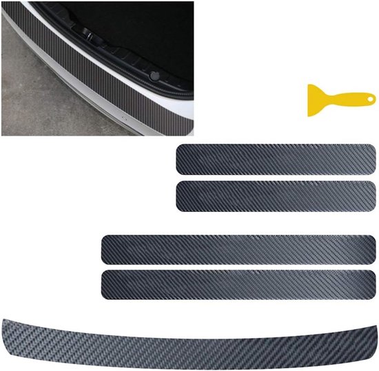 Koolstofvezel Deurdorpelsticker Voor Honda Civic Hatchback 11 (XI) 2021-2024 – 5 Cm X 10 M – Bescherm Je Lak Tegen Krassen & Schoenen