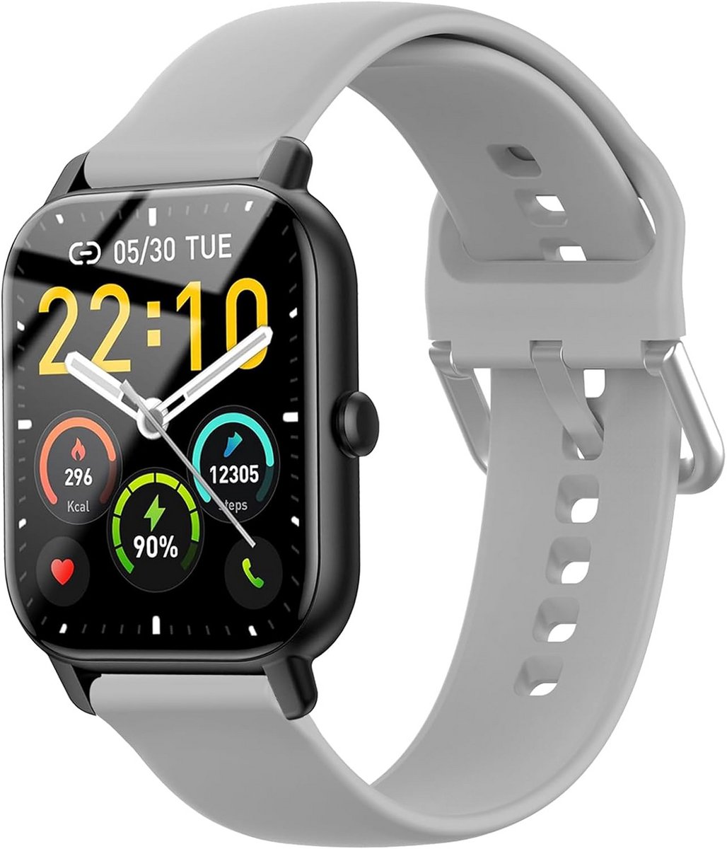 22mm Siliconen Horlogebandje Universele Vervanging voor Diverse Smartwatches