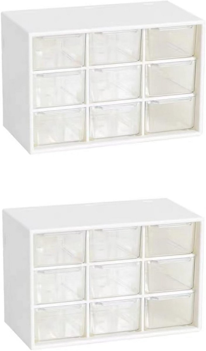 Opbergkastje met 9 Laden voor Kleine Onderdelen en Bureauaccessoires