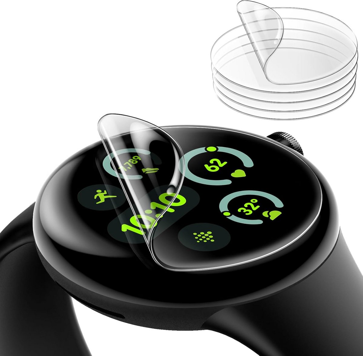 Schermbeschermer voor Google Pixel Watch 41mm - 6 Stuks Zelfherstellend TPU