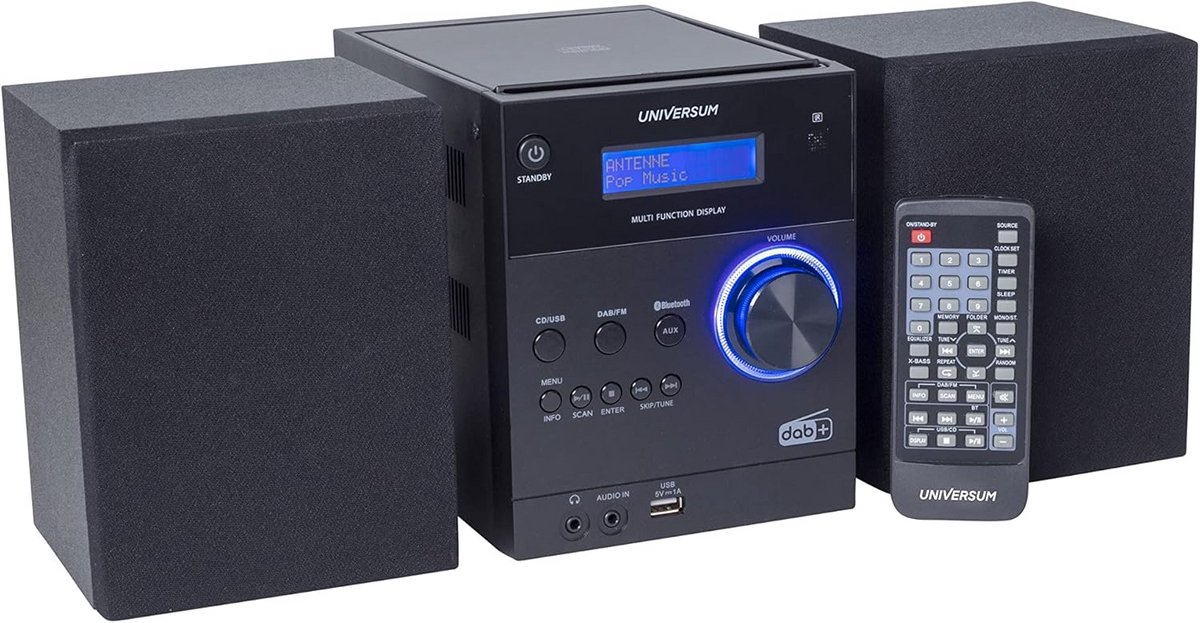 Stereo Installatie met CD, Bluetooth, DAB+ en USB