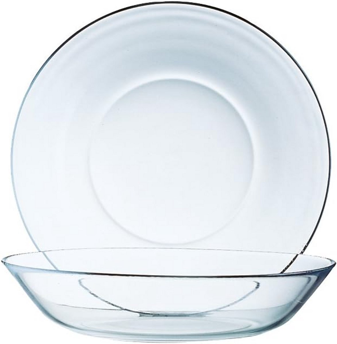 Set van 6 Luxe Porseleinen Pudding- en Dessertborden 14 cm