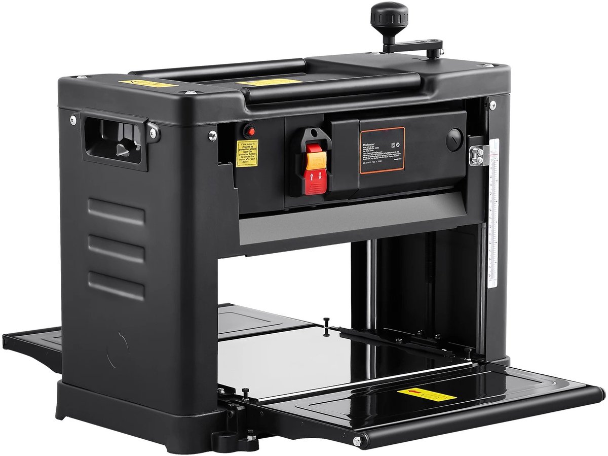 Cellista - Dikte Schaafmachine - Vandiktebank - Tafelschaaf - 1800W - 33 cm Werkbreedt 2 HSS Messen - 23500 tpm Motor - Van Dikte Bank