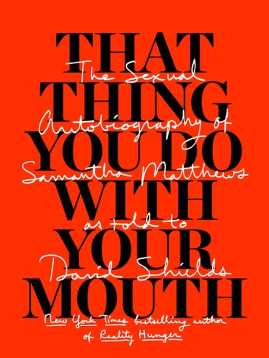 That Thing You Do with Your Mouth - cover