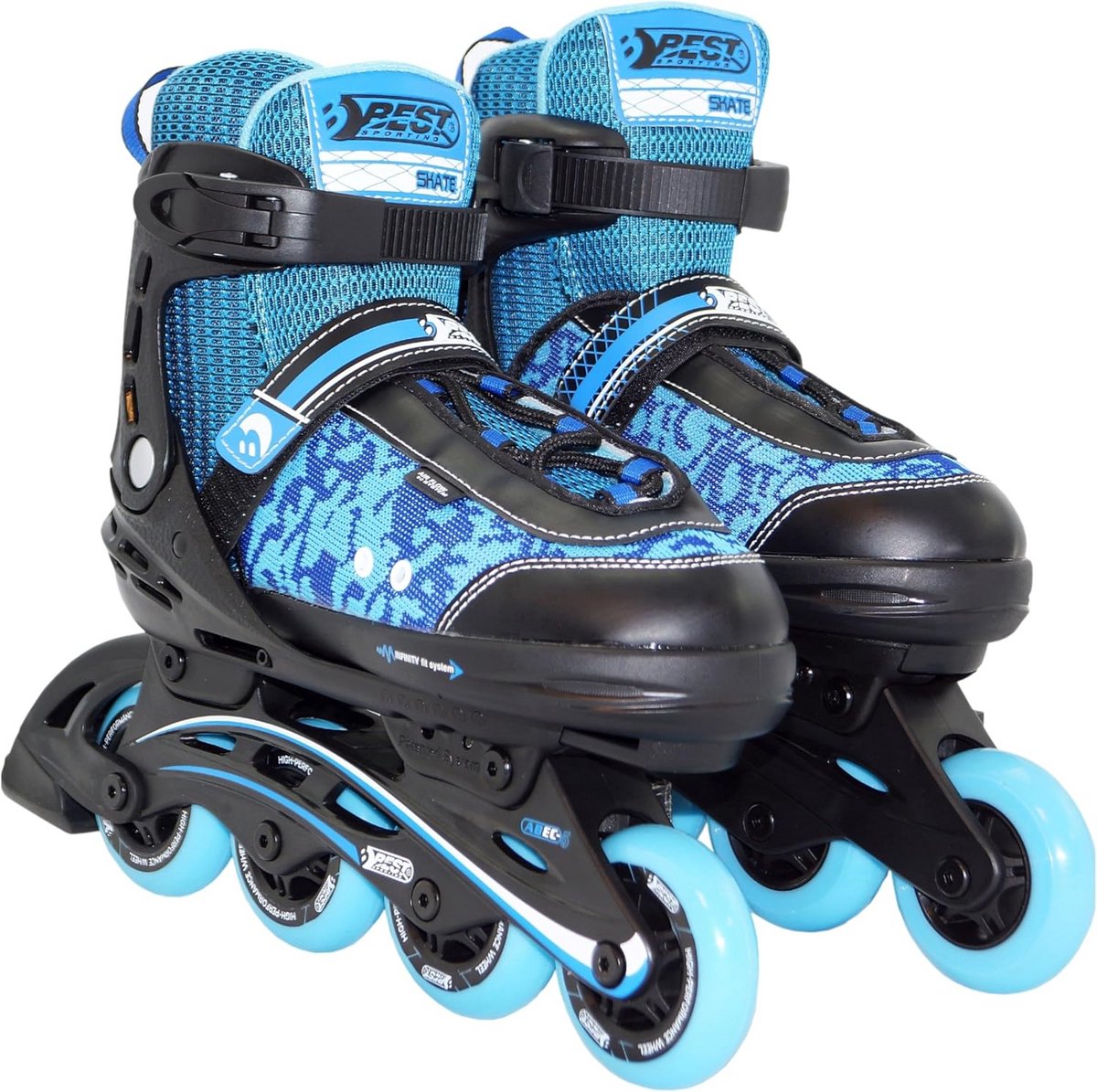 Verstelbare Inline Skates voor Kinderen en Jongeren (Maat 35-40) - Robuuste Rolschaatsen met Rem
