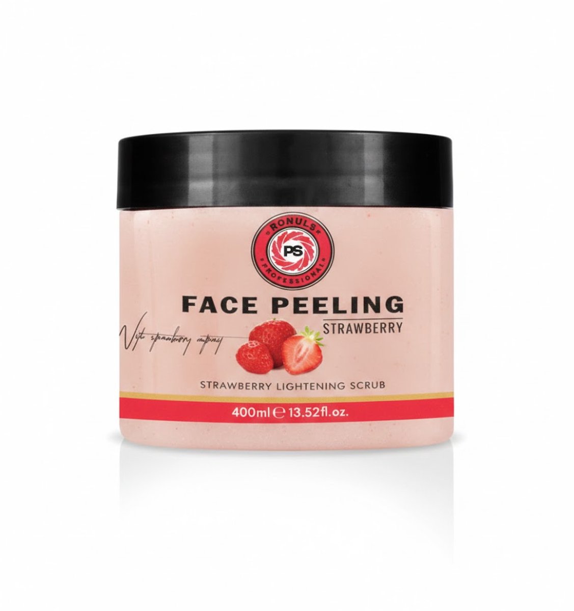 Ronuls Professional face peeling mask -Gezichtsmasker strawberry - aardbij 400 ml