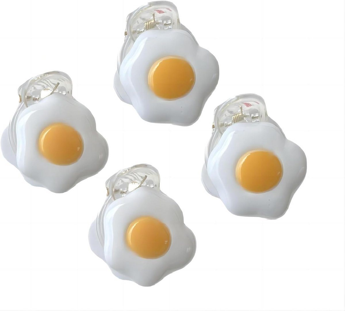Set van 4 Originele Eivormige Haarspeldjes Minimalistisch Haaraccessoire voor Dames