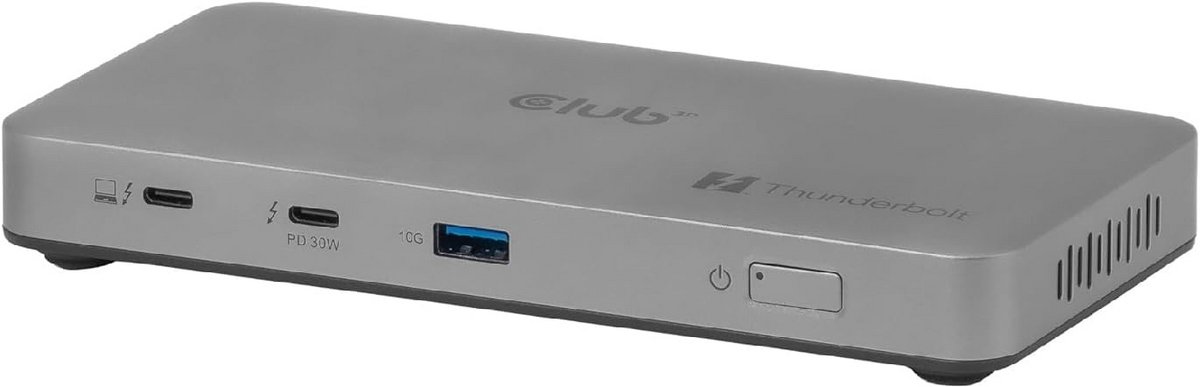 Thunderbolt 5 Hub met Drie Video-uitgangen 5K/60Hz en 180W Power Delivery