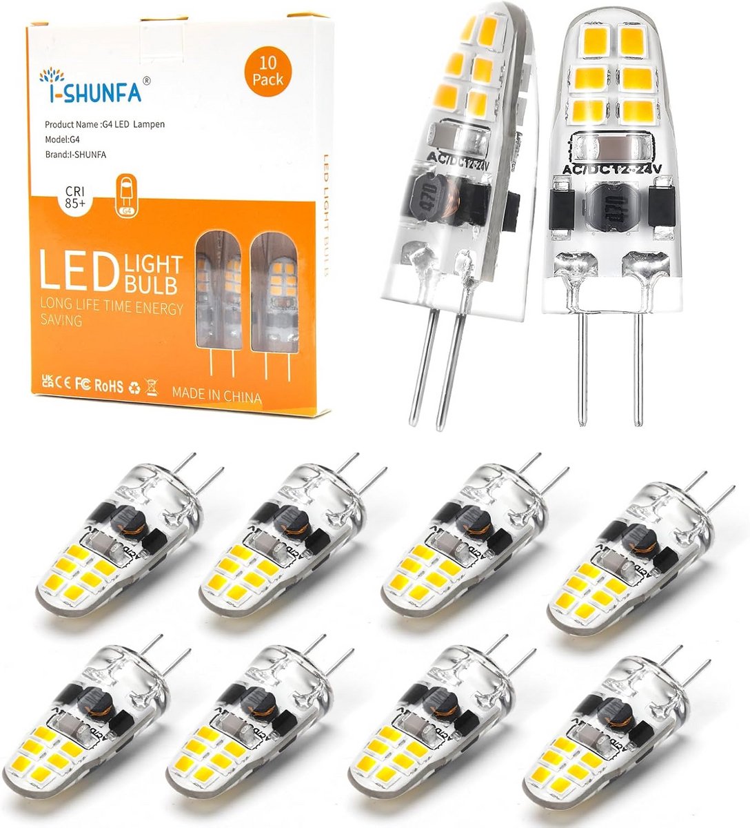 G4 LED Lampen Dimbaar 1.2W 4000K AC/DC 12-24V Mini Vervanging Halogeen