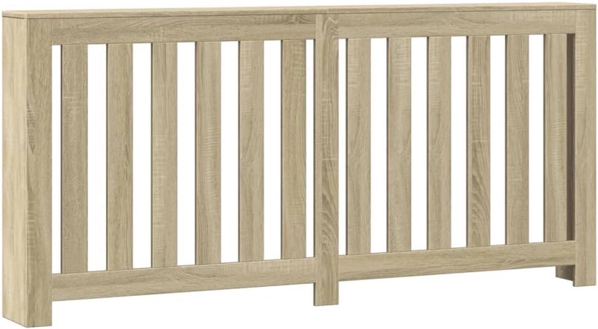 Radiatorombouw met Plank Sonoma Eiken Hout 175x20x82 cm