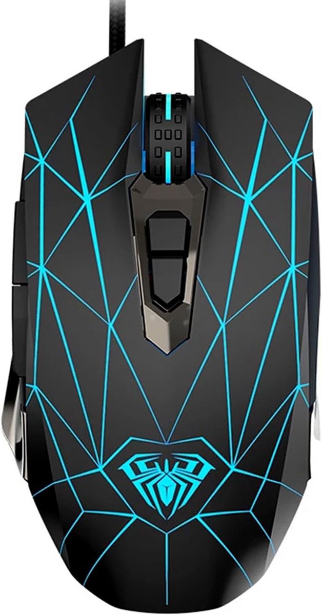 Gamingmuis met 7 Toetsen, 4800 DPI en LED-Achtergrondverlichting