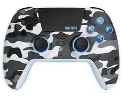 Freaks and Geeks Draadloze Controller - Hall Effect - Bewegingssensor - Vibratie - White Camo - PS5