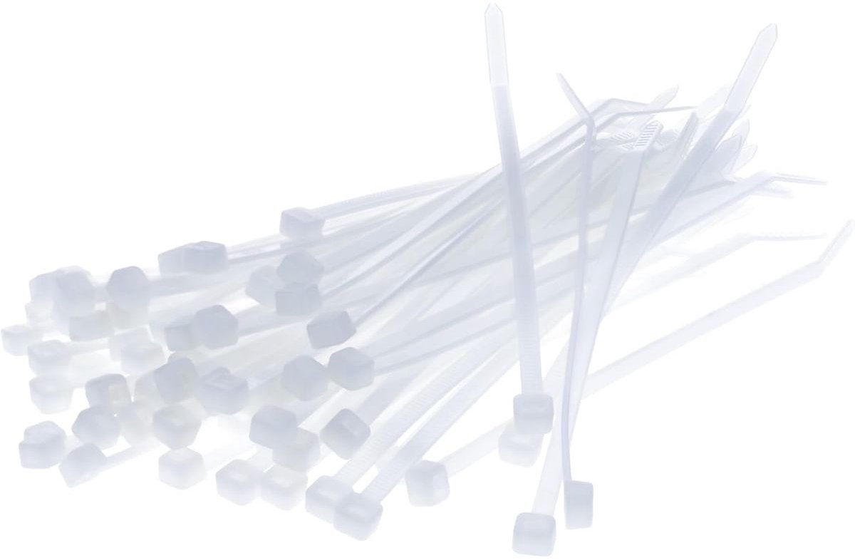 Kalitec kabelbinders 370x4.8 naturel, set van 100 stuks