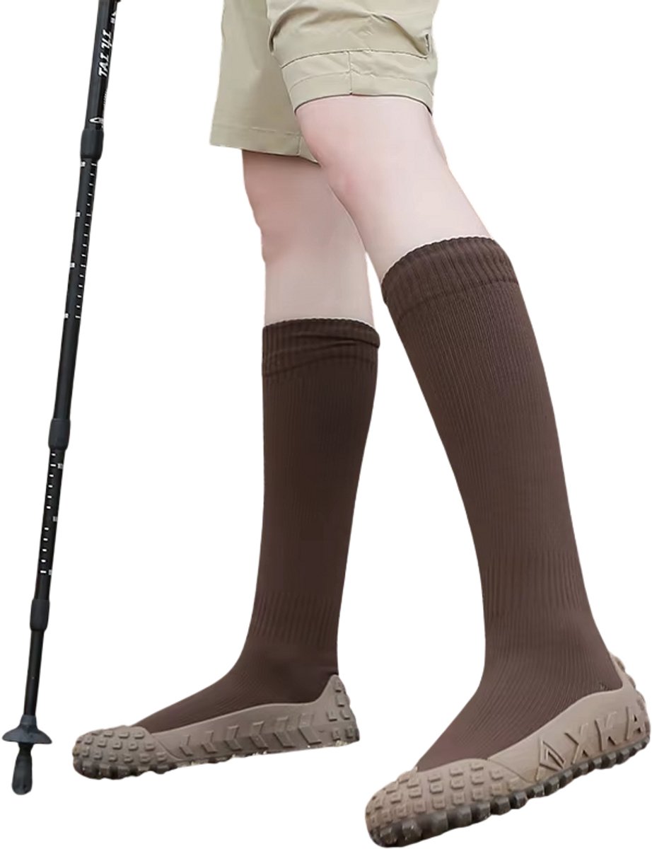 Waterdichte Wandelschoenen Heren/Dames – Lichtgewicht Outdoor Schoenen Hoge Schacht Warme Winter Schoenen en Regenbestendige Trekking Schoenen Bruin