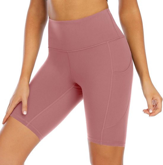 Dames Sportshorts Hoge Taille Met Zakken - Yoga & Fitness Short — afbeelding 4