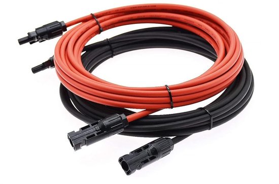 XTVTX Zonnepaneel Verlengkabel – MC4 Naar DC, 1m Rood/zwart, 4mm² (AWG12), IP68 Waterdicht, Geschikt Voor Off-grid Systemen 5 miniatura
