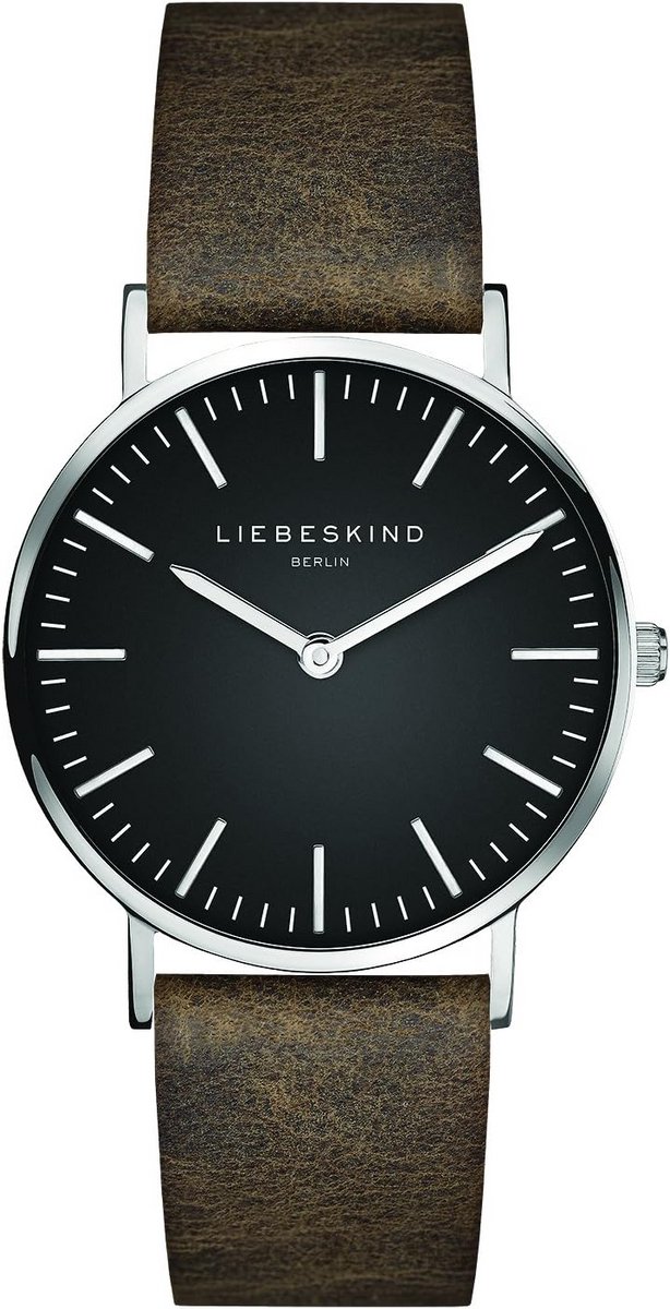 Dameshorloge Analoog Kwarts met Leren Band Roségoud Grijs