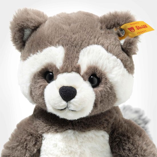 Steiff Pedro Raccoon 23 cm Bruin/Wit Knuffel - Soft Cuddly Friends — afbeelding 3