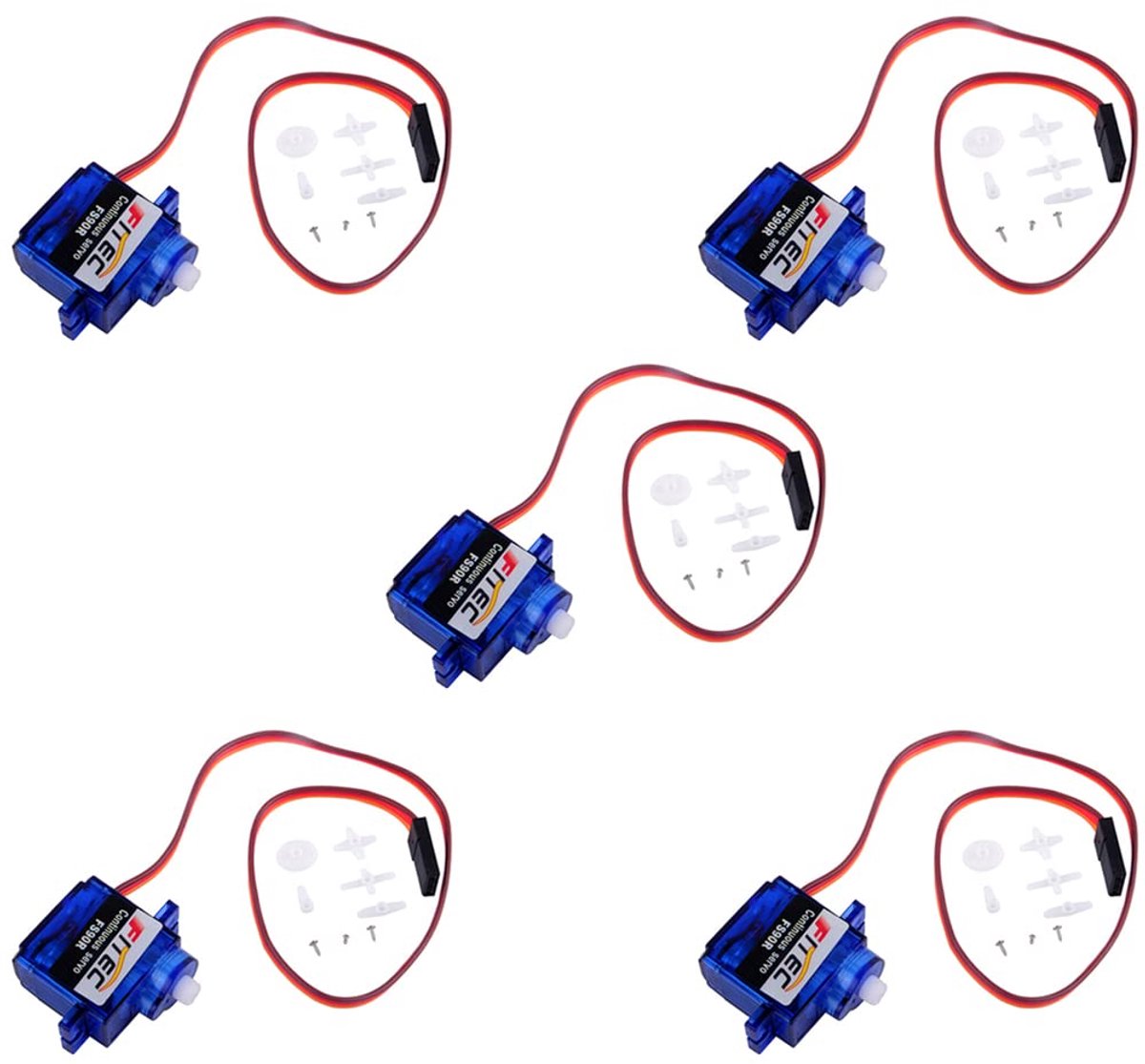 Continue Rotatie Servo - Micro Motor 360 - DIY Projecten - Instelbaar Middelpunt - 9g