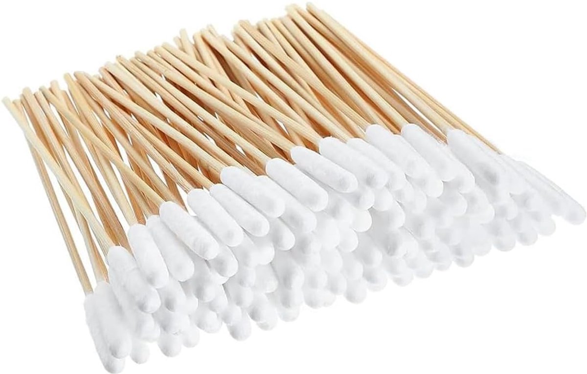 Wattenstaafjes voor honden en kattenoren reiniging, 100 stuks