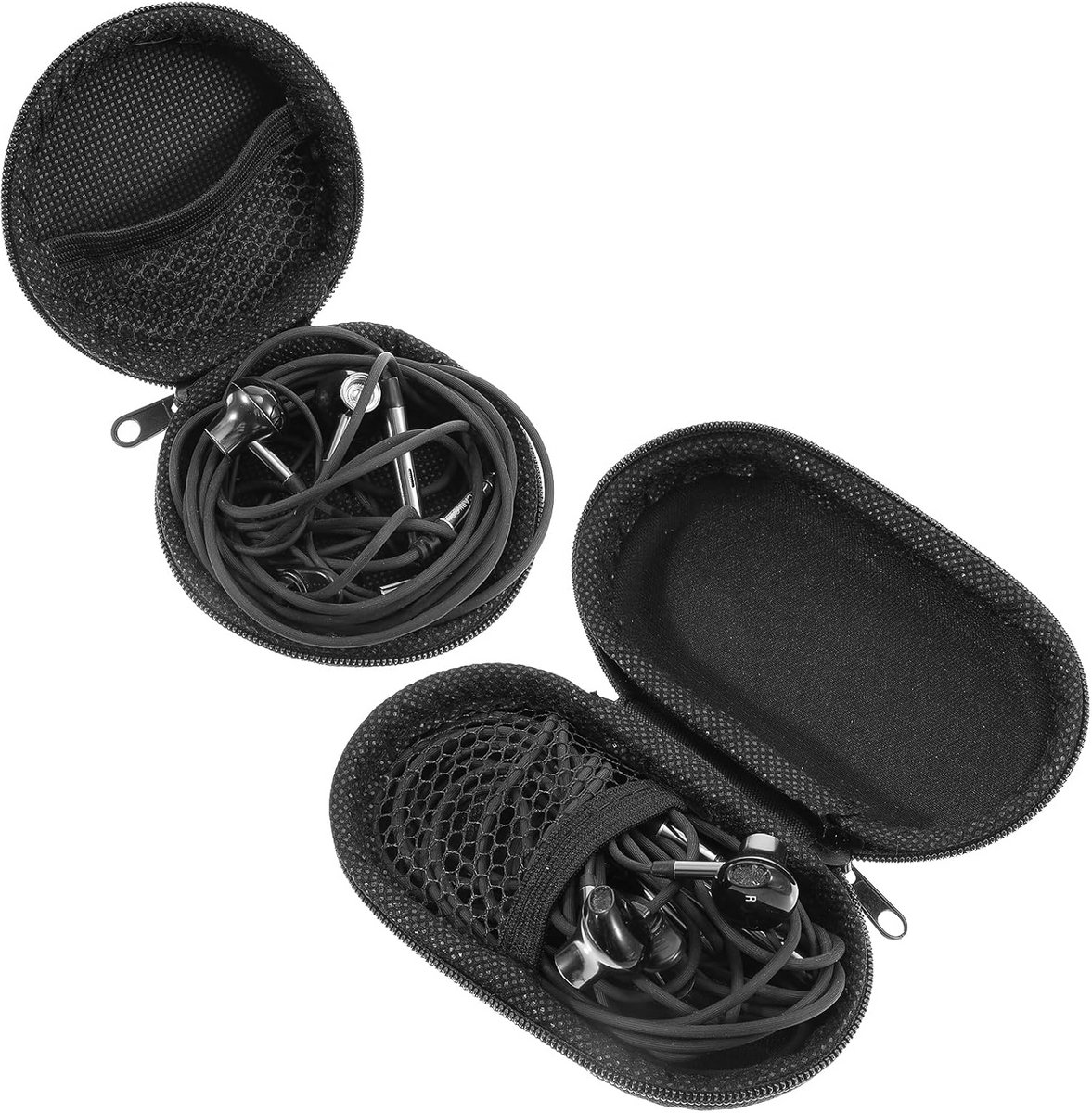 Draagbare Opbergdoosjes voor Oordopjes en Bedrade Headsets (2 Stuks)