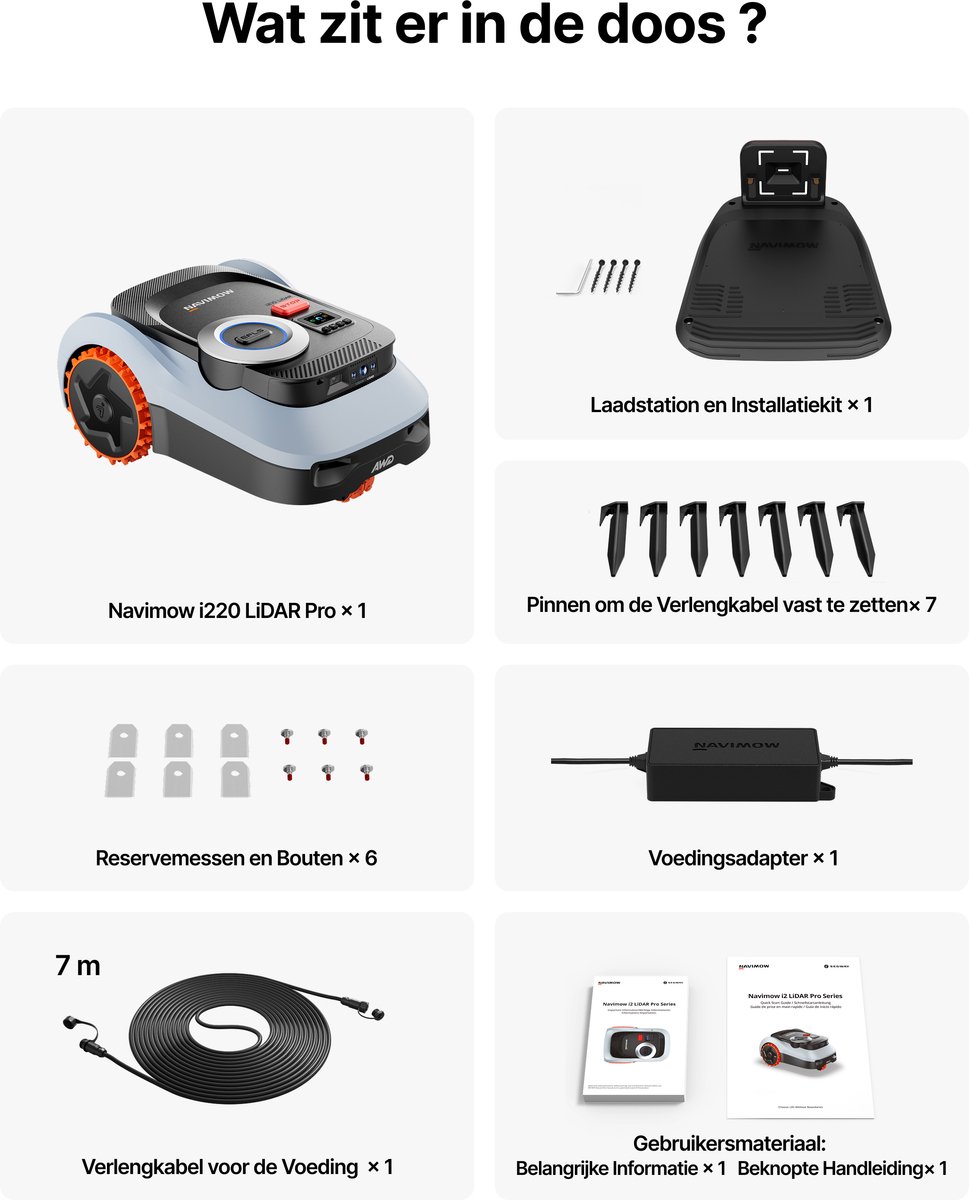 V2FUTURE Segway Navimow i210 Robotgrasmaaier met Lidar Technologie - afbeelding 3