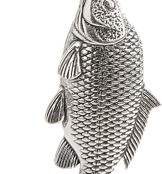 Pendentif Échelle Carpe + Chaîne Argent 50 cm (Hommes) Pendentif Poisson Chaîne Poisson Chaîne Argentée Poisson