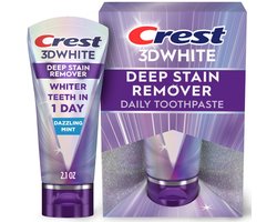 Crest 3D White Brilliance Deep Stain Remover (59g) – Verwijdert Diepe Tanden Vlekken, Verheldert Tanden & Beschermt Tandglazuur – Voor een Stralende, Witte & Gezonde Glimlach