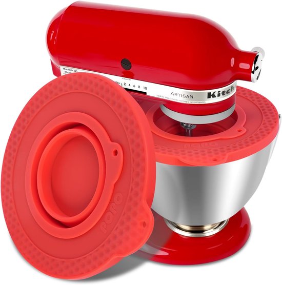 Flexibele Siliconen Deksel voor Mengkom 4,5 - 5 Liter - Vaatwasmachinebestendig van KitchenAid — afbeelding 4