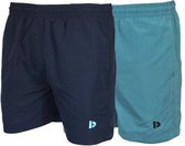 2-Pack Donnay - Sport/Zwemshort (Toon) - Sportbroek - Heren - Navy/Teal blue (796) - maat 3XL