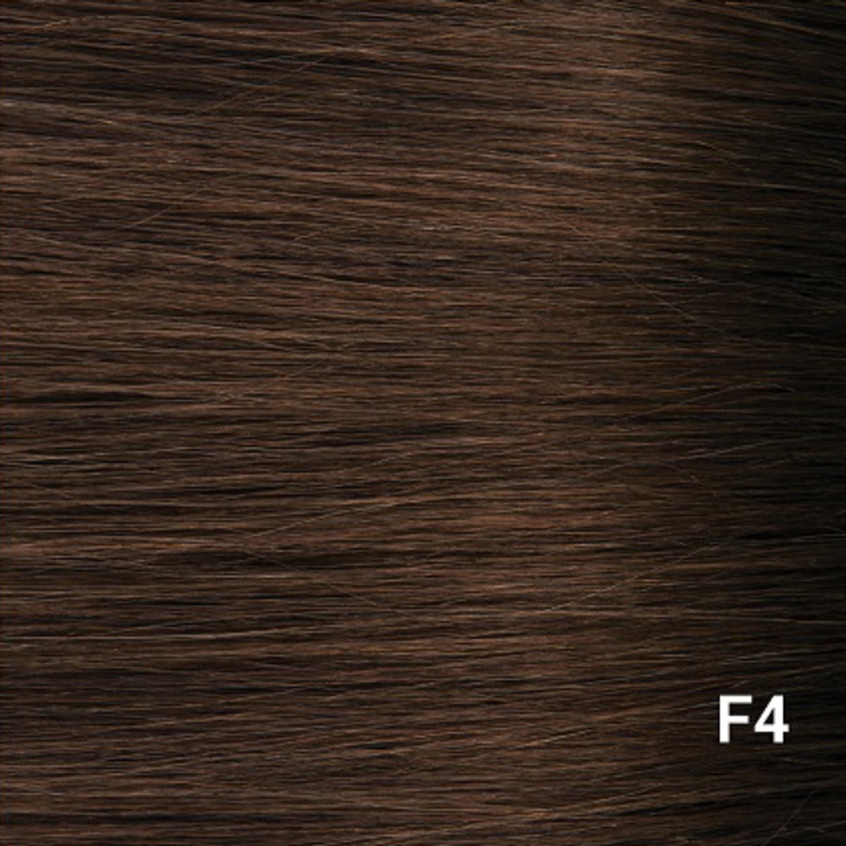 LUXHAIR LABEL BY LOTT. Premium Weft Hair Extensions – 20” / 50 cm – 110g – Dark Chestnut Brown (#F4) | 100 % Real Remy Human Hair Extensions Voor Volume & Lengte