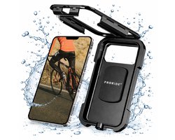 Proride® Waterdichte Telefoonhouder Fiets - GSM Houder Fatbike - Fietshouder Anti-Schok Laag - 360 Graden Draaibaar - GSM Houder Fiets ,Scooter, Fatbike en Motor - Universeel