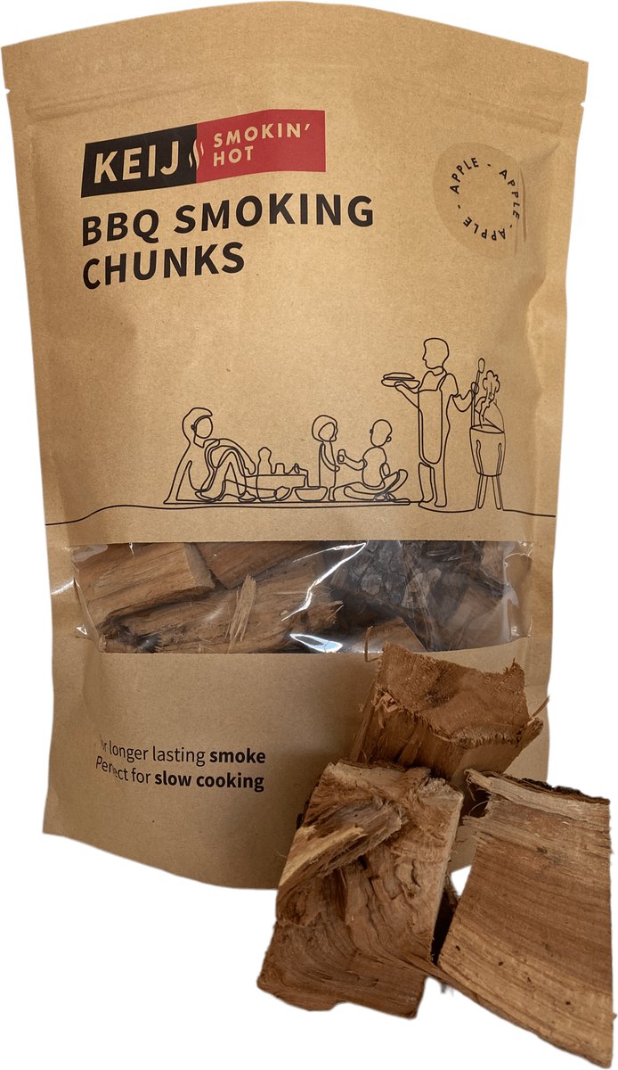 Rookhout Chunks Apple - Rook Chunks - 1500 gram