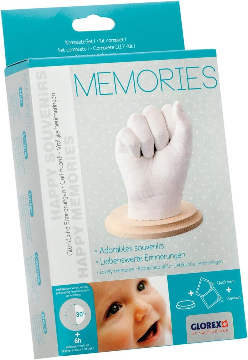 2-delige Gift Set voor Hand- en Voetafdrukken - Moulding Memories