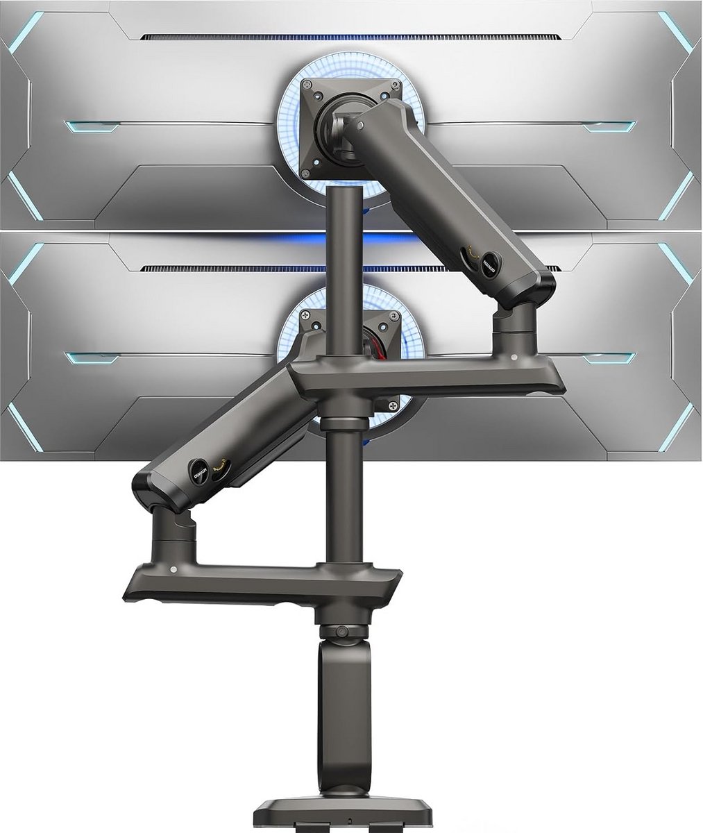 Monitor arm 2 Schermen - Verstelbaar - Beugel twee Schermen - Computerhouder