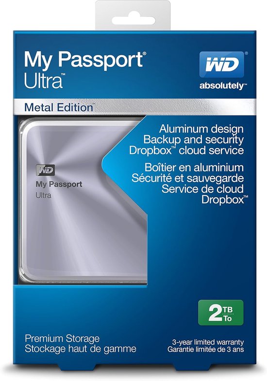 Externe Harde Schijf - Draagbare Opslag - Bestanden Opslaan - Metalen Behuizing - 2 TB - Zilver — afbeelding 4