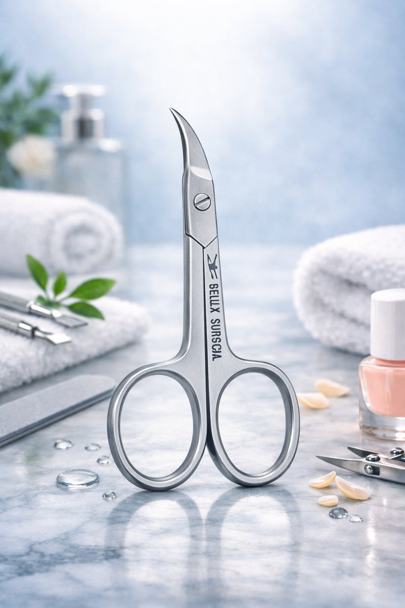 Belux Surgical Instruments / Professionele Nagelschaar - Stevige Nagelschaar voor Nagelhoeken, 9 cm scherpe punten gebogen