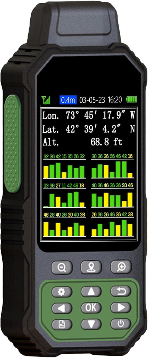 Digitale Landmeter - GPS Meetapparaat - Oppervlakte Meten - IP65 Robuust Ontwerp - 32 Inch Scherm - Grijs