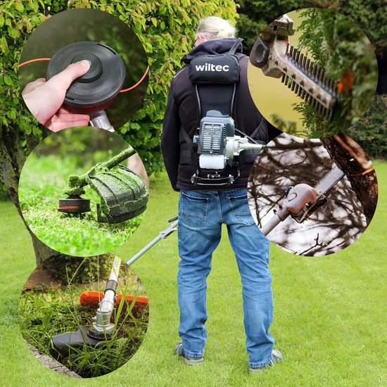 4-in-1 Tuinmotor met 4-takt motor en verlengstuk voor snoeien en maaien — afbeelding 3